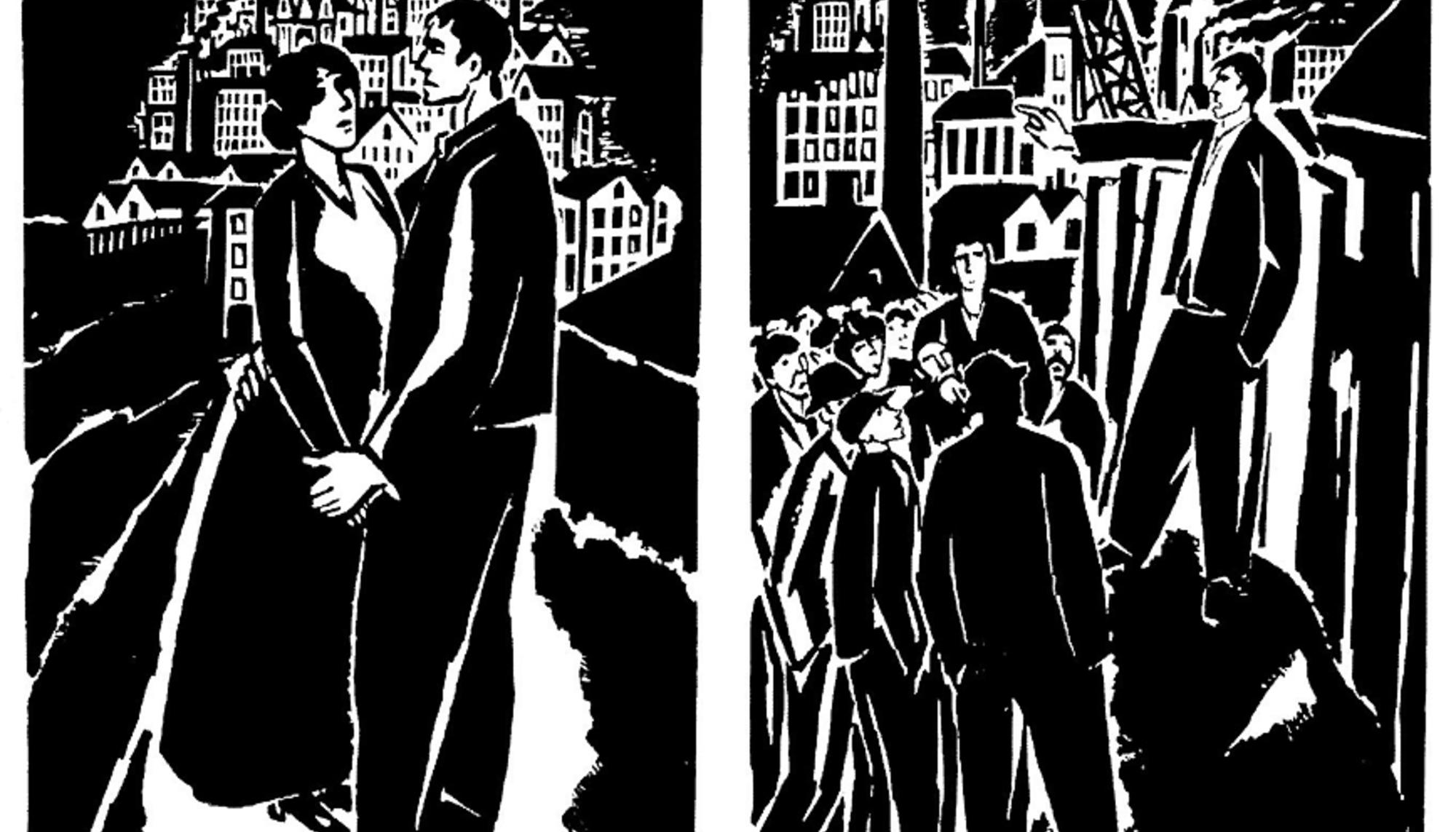 Fragmento de ‘La pasión de un hombre’ (1918), de Frans Masereel